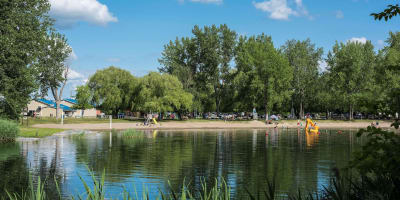 Camping du Lac Mineur - Body of water with beach