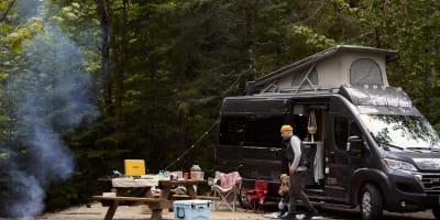 Campground at parc national du Mont-Tremblant