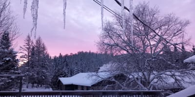 Chalet Castello & Spa - Sunset in winter