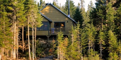 Chalet à la Réserve faunique des Laurentides.