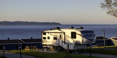 Camping at Fort Prével.