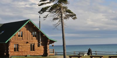 Chalet Chicotte au Parc national d'Anticosti.