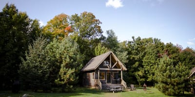 Un chalet au Parc national de la Yamaska.