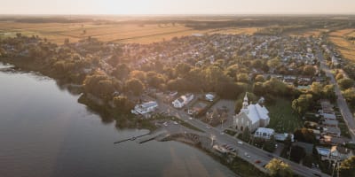 Aerial view of the Chemin du Roy.