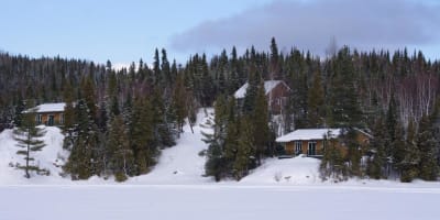 Club Tadoussac in winter.