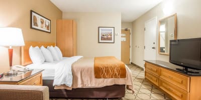 Guest room at Comfort Inn Rimouski.