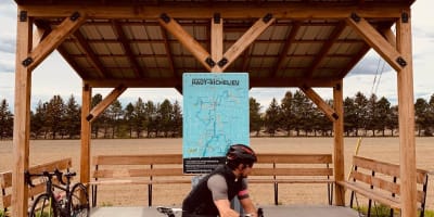 Cycling path in Haut-Richelieu