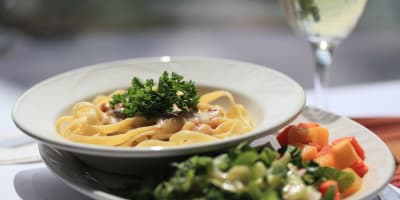 Dish at the Ermitage Saint-Antoine.