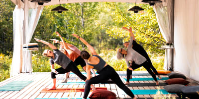 yoga at Espace Hors Champ.