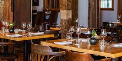 Table in a restaurant.