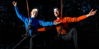 Night treetop adventure courses.
