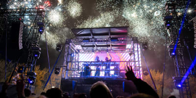 Festival Mon Vieux-Saint-Jean la nuit.