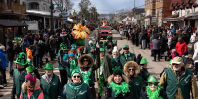 Parade of Festival Saint-Patrick Rawdon.
