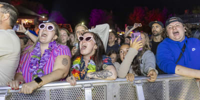 Crowd at a show.