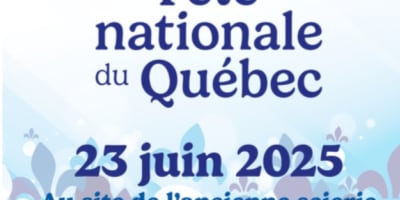 Affiche de la fête nationale du Québec à Lac-Mégantic.