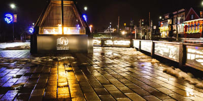 Foyer Légendaire in winter.
