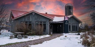 Fromagerie Missiska in winter.