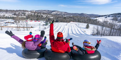 Tube sliding at Sommet Saint-Sauveur.