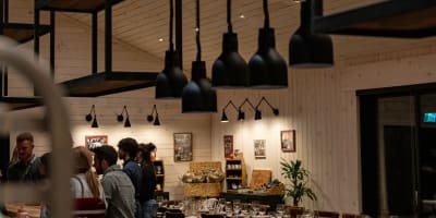 Table champêtre au restaurant.