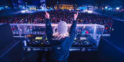 DJ at Igloofest Québec.