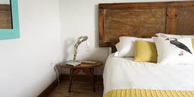 Bedroom at Auberge La Butte Ronde.