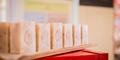 Savons artisanaux de La maison de Bibi.