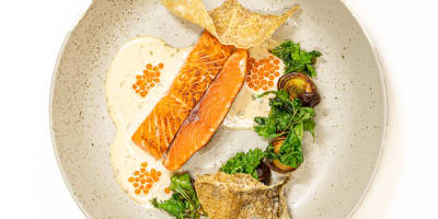 Dish from Le Riverain restaurant.