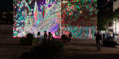 Exposition du village numérique par MUTEK.