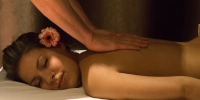 Woman receiving a massage