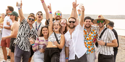 M DGTL - Young adults partying at the beach
