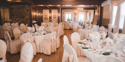 Salle de réception au Manoir Grant.
