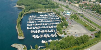 Marina de Longueuil - Vue aérienne de la marina