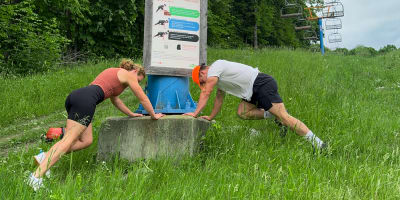 fitness at Mont Rigaud.