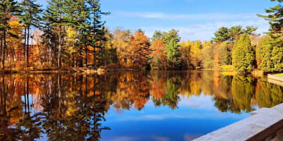 Domaine seigneurial Sainte-Anne en automne.