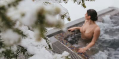 Oasis et Spa du Capitaine in winter.