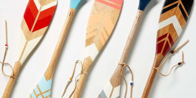 Pagaies peintes à la main de Onquata.