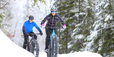 Fatbike au Parc d'une rive à l'autre.