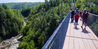 The Coaticook Gorge Park.