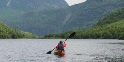 Man in a kayak