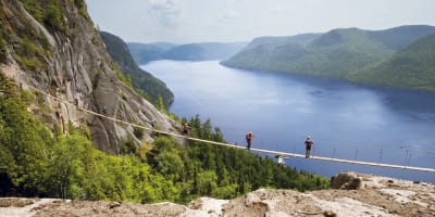 Parc national du Fjord-du-Saguenay - Via ferrata La Passerelle