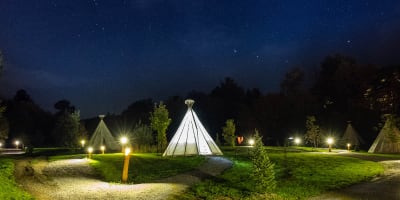 Accommodation at Parc Omega.