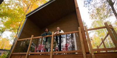 Une chalet au Parc régional Montagne du Diable.