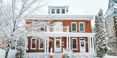 Winter at the Auberge Jeunesse Magog-Orford