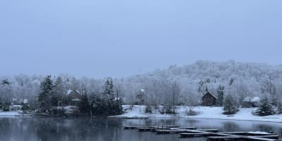 Pourvoirie Cécaurel en hiver.