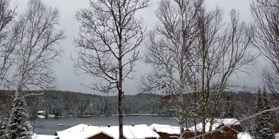 Pourvoirie Scott Outfitter in winter.