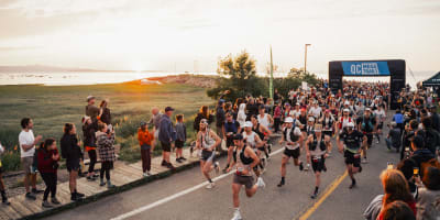 Start line of the Quebec Mega Trail.