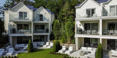 Outside view of the Ripplecove villas