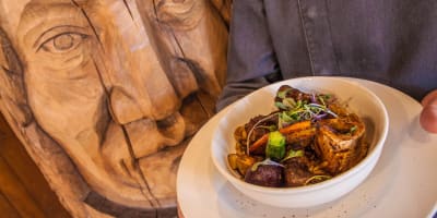 Plat, Restaurant Sagamité Vieux-Québec.