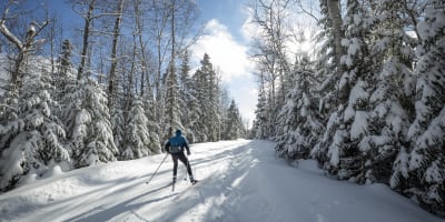 Cross-country skiing at Mont Grand-Fonds