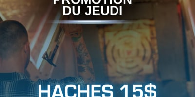 Allées de lancer de haches au Tag E-Karting & Amusement.